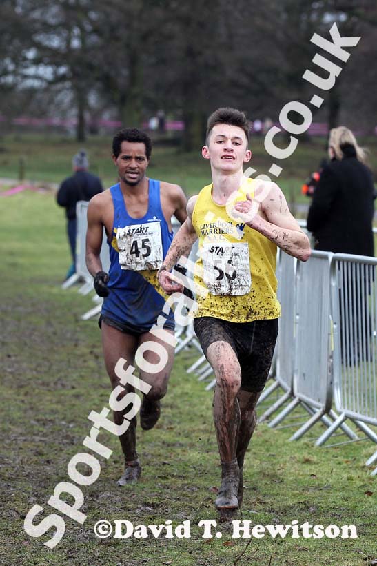 Daniel Jarvis (Liverpool Harriers)  under-20 mens Northern Cross Country Champs, Knowsley Safari Park. Photo: David T. Hewitson/Sports for All Pics
